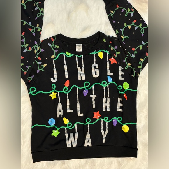 Christmas lights sweat shirt, size “xl” fits like medium. - Picture 4 of 4